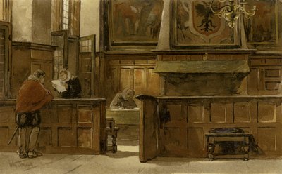 Council Chamber of the Town Hall, Naarden by Willem II Steelink